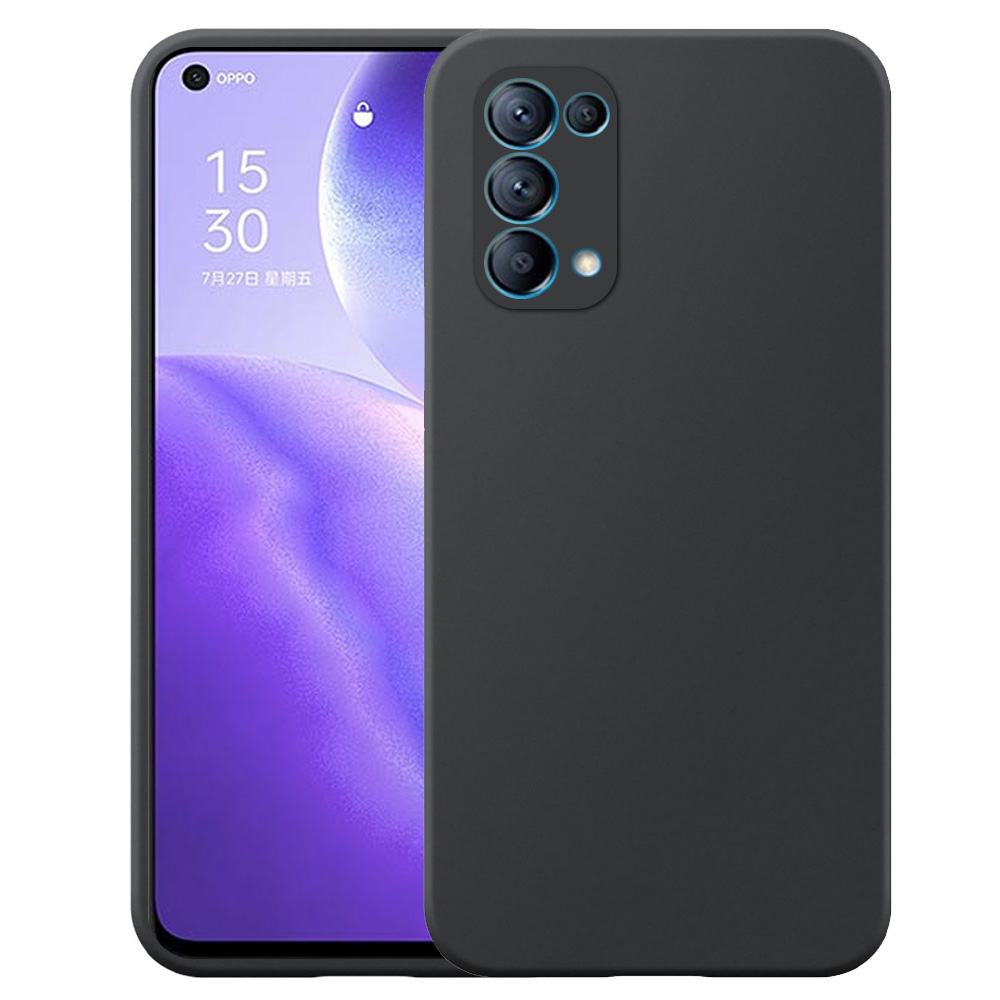 Oppo Reno5 telefoonhoesje siliconen zwart