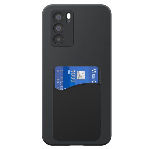 Oppo Reno6 Pro telefoonhoesje siliconen zwart (2)_met siliconen pasjeshouder (2)