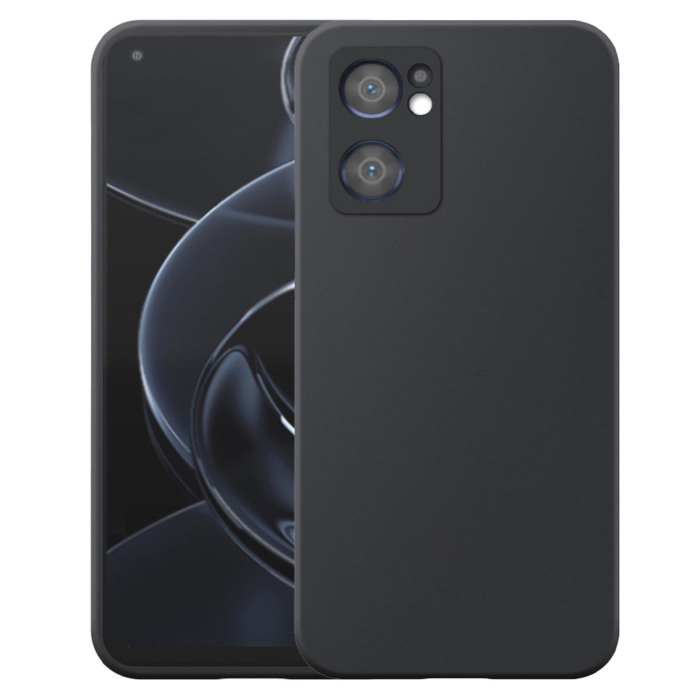 Oppo Reno7 5G telefoonhoesje siliconen zwart