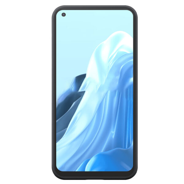 Oppo Reno7 Lite telefoonhoesje siliconen zwart (1)