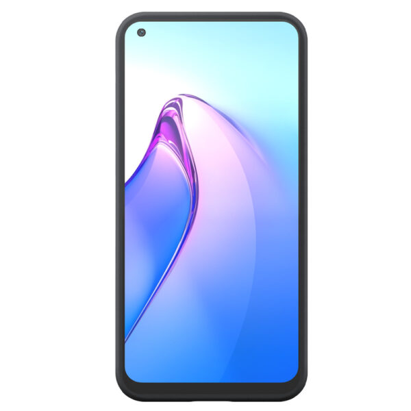 Oppo Reno8 4G telefoonhoesje siliconen zwart (1)