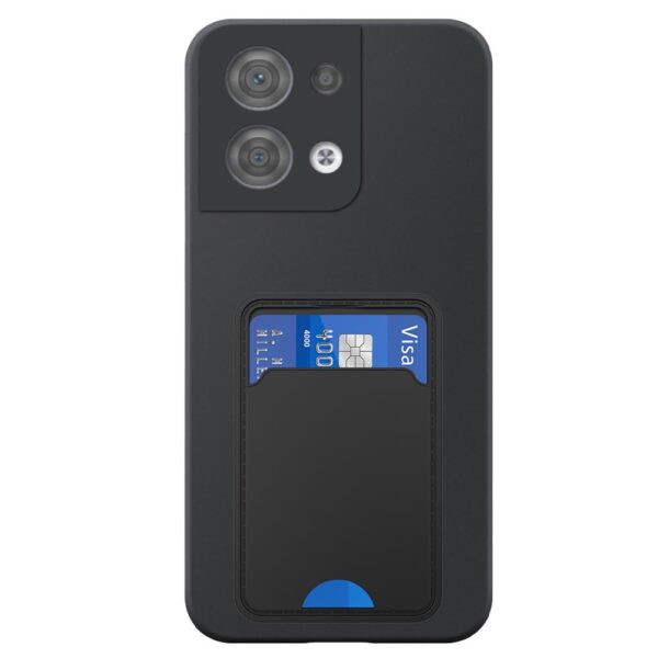 Oppo Reno8 5G telefoonhoesje siliconen zwart (2)_met TPU pasjeshouder (2)