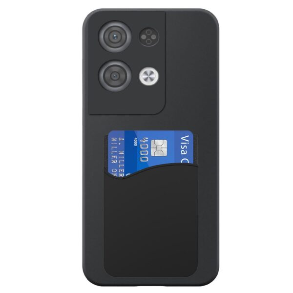 Oppo Reno8 Pro telefoonhoesje siliconen zwart (2)_met siliconen pasjeshouder (2)