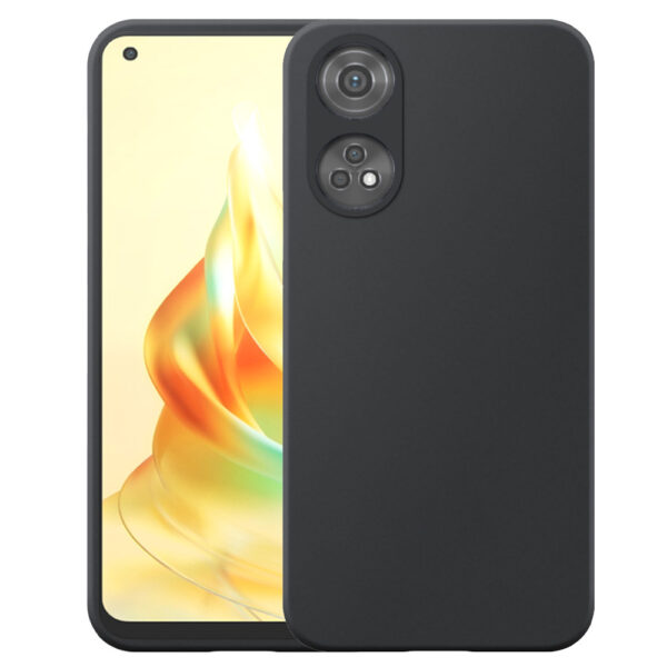 Oppo Reno8T 4G telefoonhoesje siliconen zwart