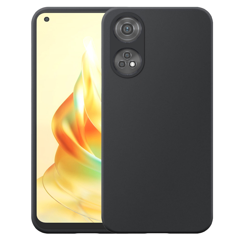 Oppo Reno8T 4G telefoonhoesje siliconen zwart