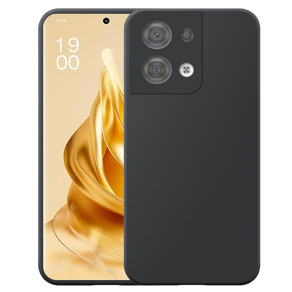Oppo Reno9 Pro Plus telefoonhoesje siliconen zwart