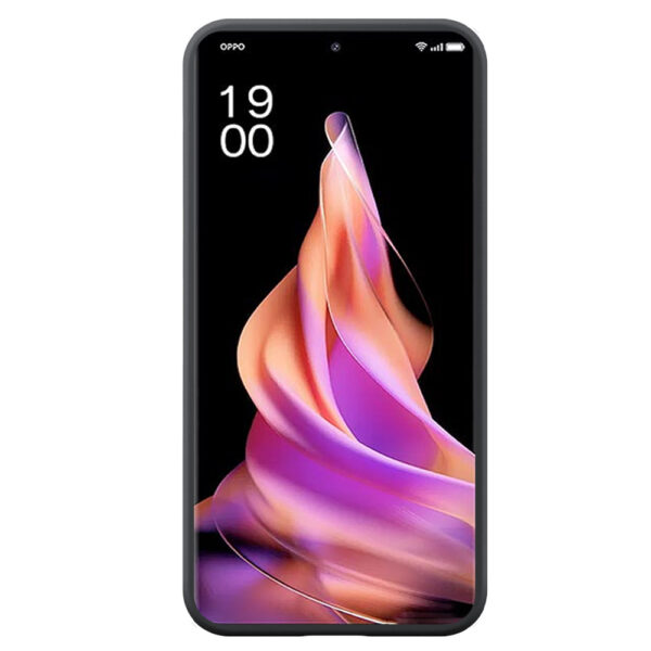 Oppo Reno9 telefoonhoesje siliconen zwart (1)