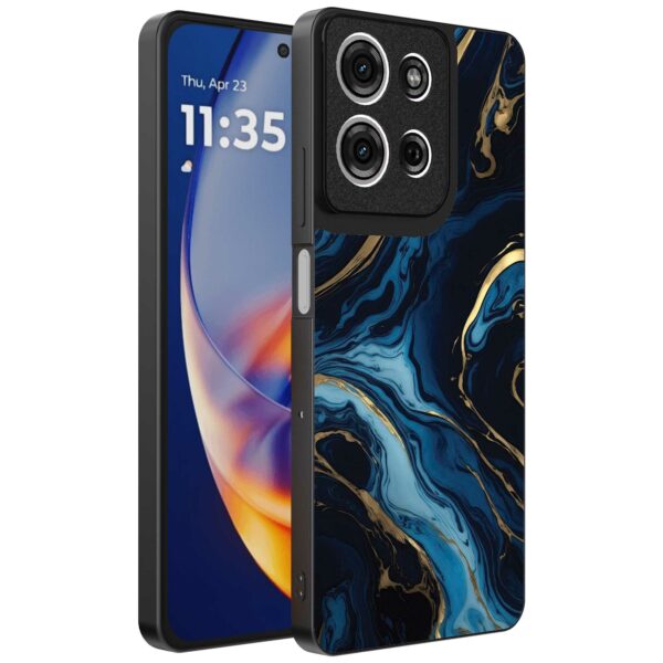 blauw goud marmer opdruk_Motorola Edge 50 Neo telefoonhoesje (1)