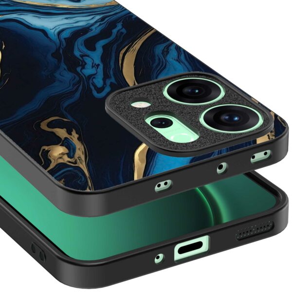 blauw goud marmer opdruk_Oppo Reno 14 telefoonhoesje (3)