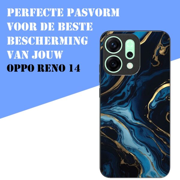blauw goud marmer opdruk_Oppo Reno 14 telefoonhoesje (4)