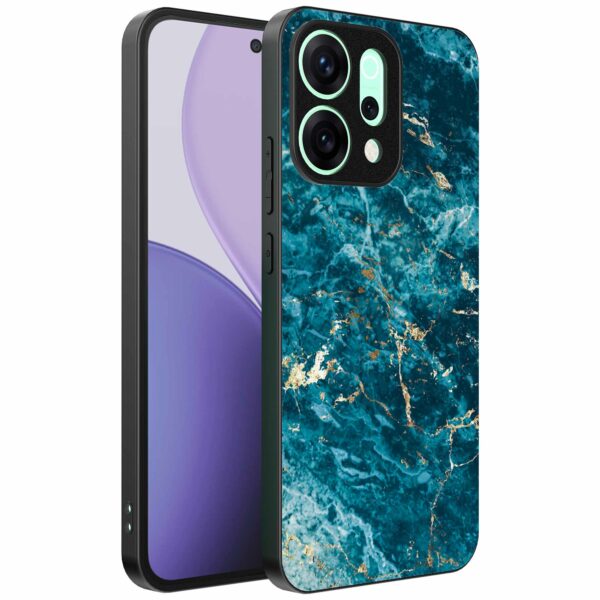 blauw marmer opdruk_Oppo Reno 14 Pro telefoonhoesje (1)