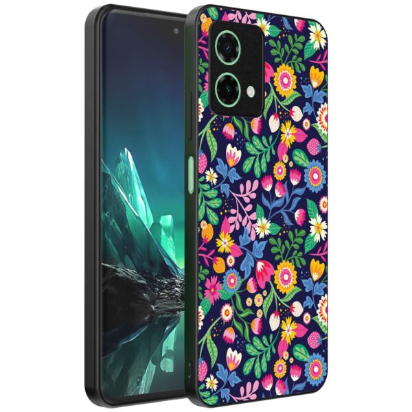 bloemen opdruk_Motorola Edge 40 Neo telefoonhoesje (1)