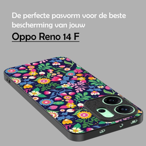bloemen opdruk_Oppo Reno 14F telefoonhoesje (4)