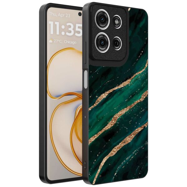groen goud marmer opdruk_Motorola Edge 50 telefoonhoesje (1)
