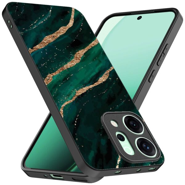 groen goud marmer opdruk_Oppo Reno 14 telefoonhoesje (2)