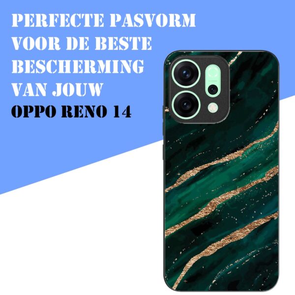 groen goud marmer opdruk_Oppo Reno 14 telefoonhoesje (4)