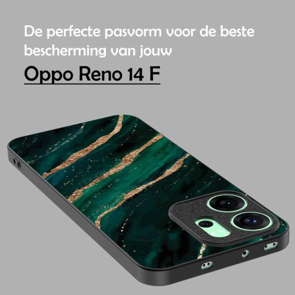 groen goud marmer opdruk_Oppo Reno 14F telefoonhoesje (4)