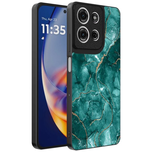 groen marmer opdruk_Motorola Edge 50 Neo telefoonhoesje (1)