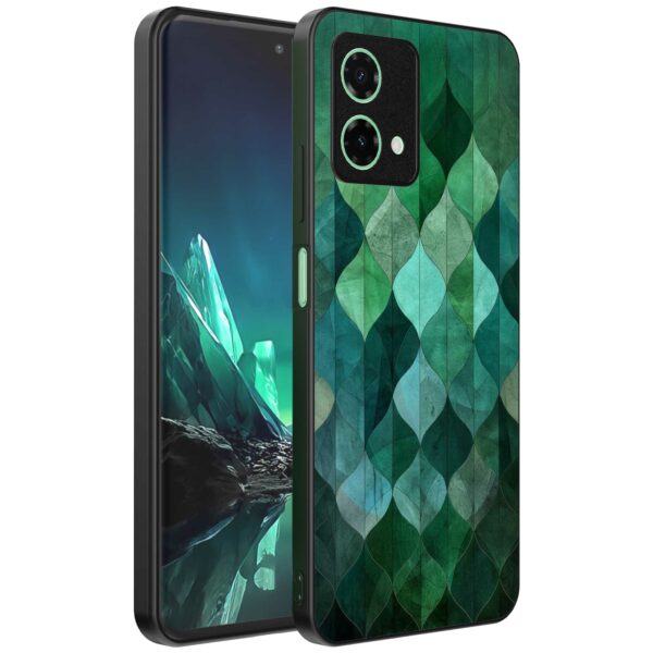 groene bladeren opdruk_Motorola Edge 40 Neo telefoonhoesje (1)