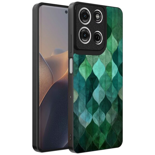 groene bladeren opdruk_Motorola Edge 60 Pro telefoonhoesje (1)