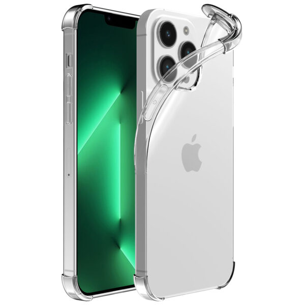 iPhone 13 Pro Max transparant telefoonhoesje met stootrand (1)
