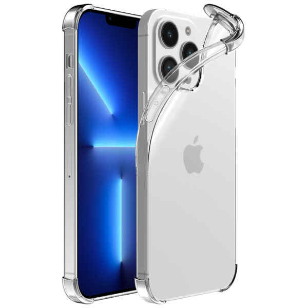 iPhone 13 Pro transparant telefoonhoesje met stootrand (1)