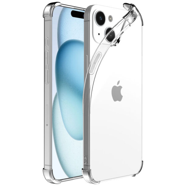 iPhone 15 transparant telefoonhoesje met stootrand (1)