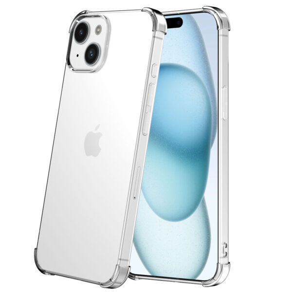iPhone 15 transparant telefoonhoesje met stootrand (2)