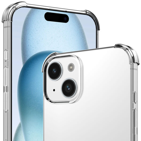 iPhone 15 transparant telefoonhoesje met stootrand (3)