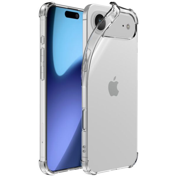iPhone 17 Air telefoonhoesje transparant met stootrand (2)