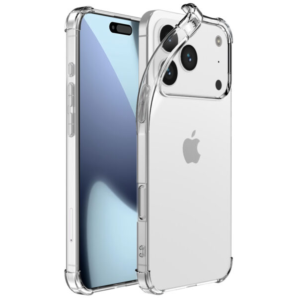 iPhone 17 Pro Max telefoonhoesje transparant met stootrand (2)