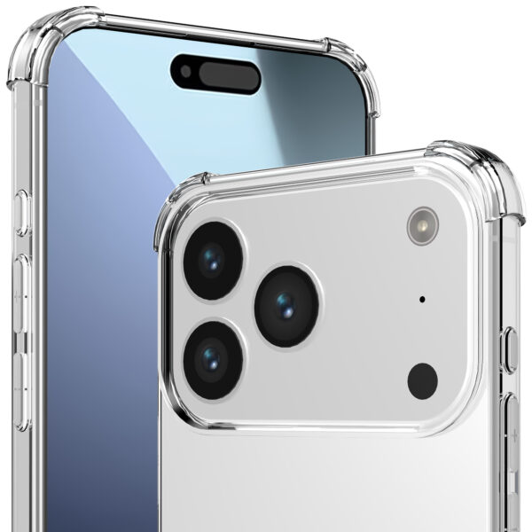 iPhone 17 Pro Max telefoonhoesje transparant met stootrand (3)