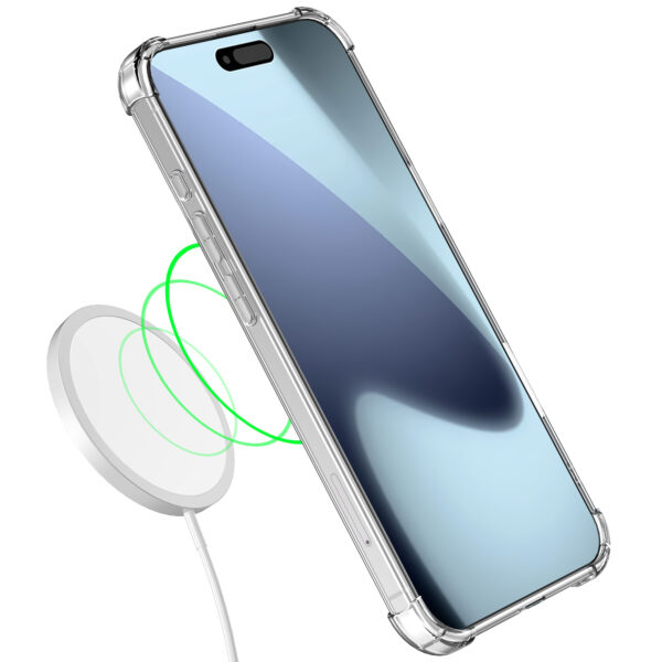 iPhone 17 Pro Max telefoonhoesje transparant met stootrand (4)