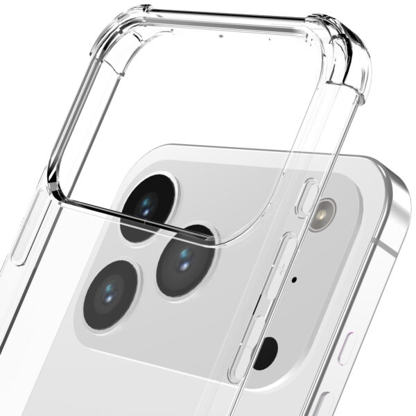iPhone 17 Pro Max telefoonhoesje transparant met stootrand (6)