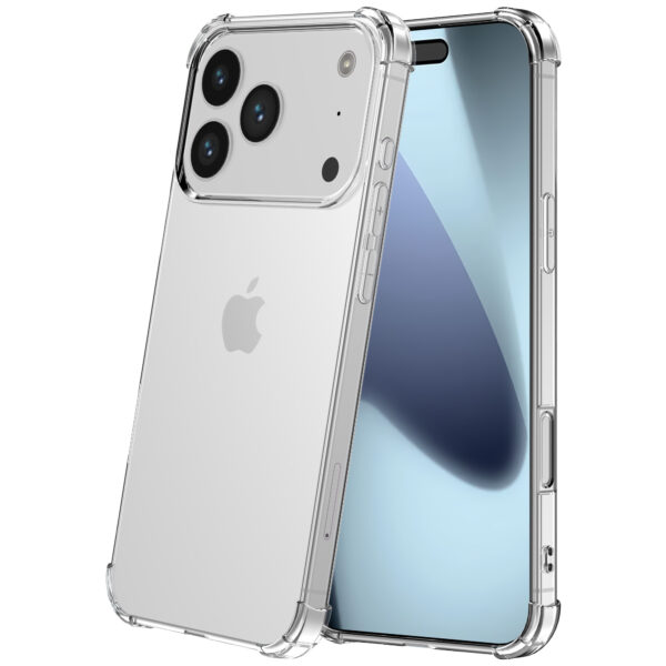 iPhone 17 Pro Max telefoonhoesje transparant met stootrand (7)