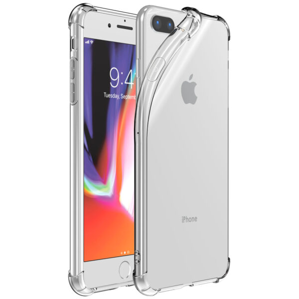 iPhone 7-8 Plus transparant telefoonhoesje met stootrand (2)