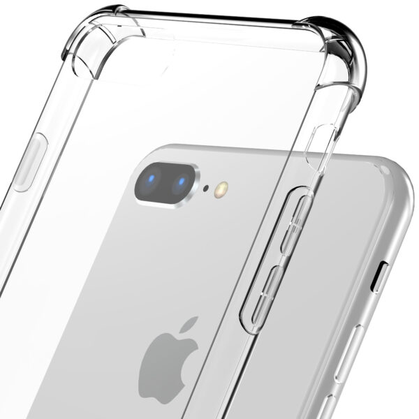 iPhone 7-8 Plus transparant telefoonhoesje met stootrand (6)