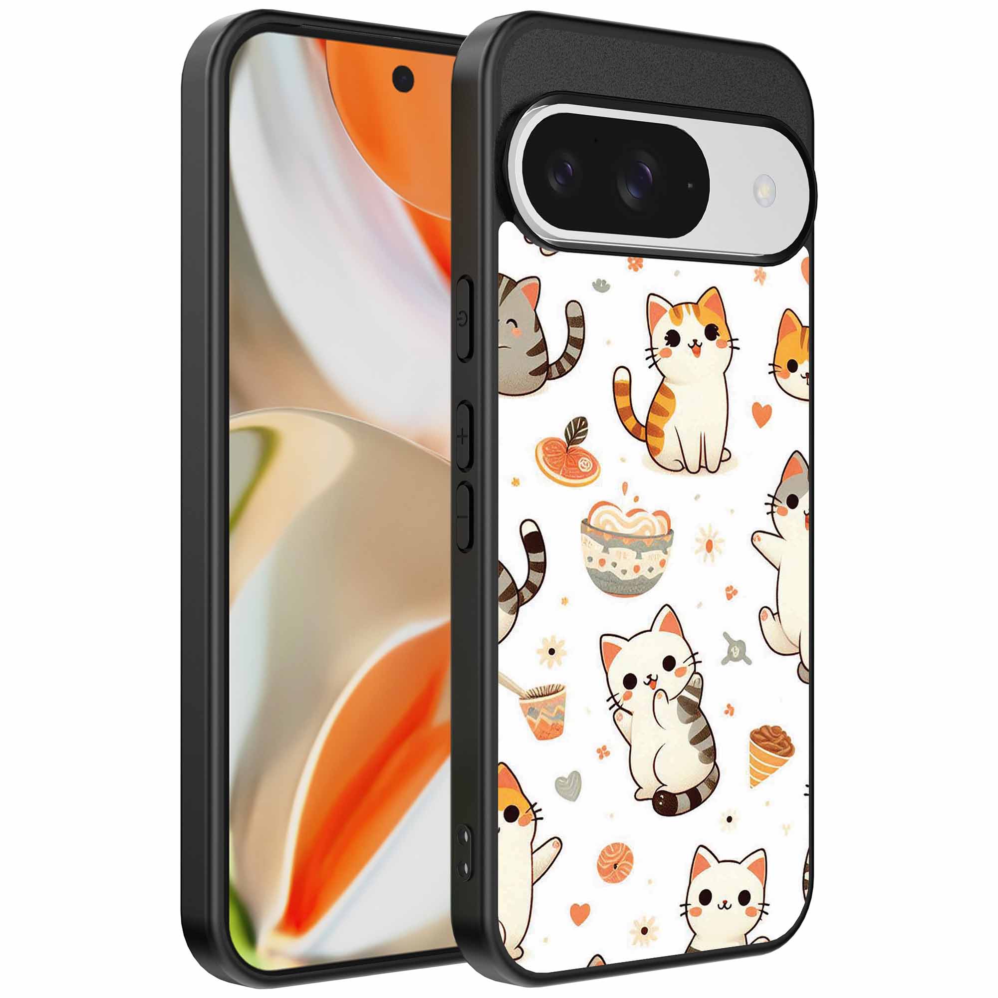 katten opdruk_Google Pixel 9 Pro XL telefoonhoesje (1)