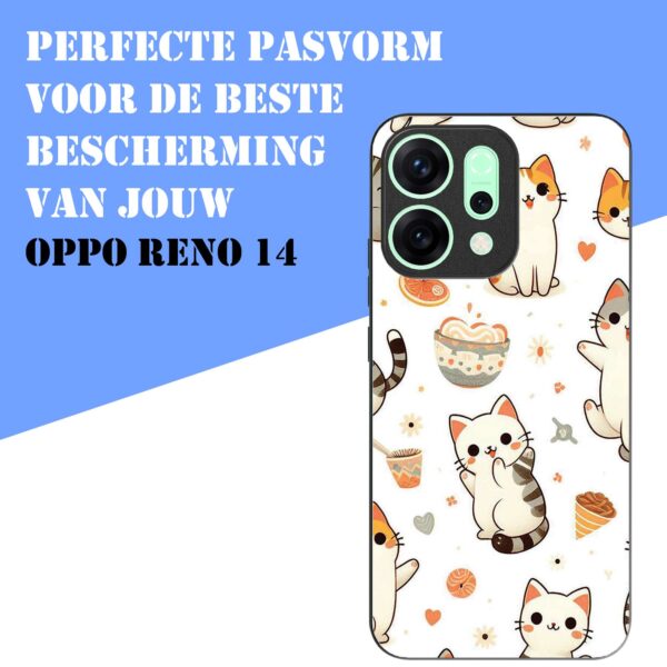 katten opdruk_Oppo Reno 14 telefoonhoesje (4)