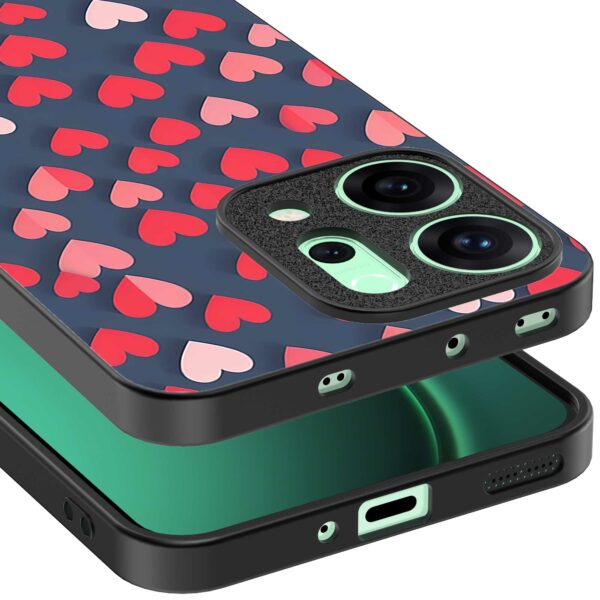 kleine roze en rode hartjes opdruk_Oppo Reno 14 telefoonhoesje (3)