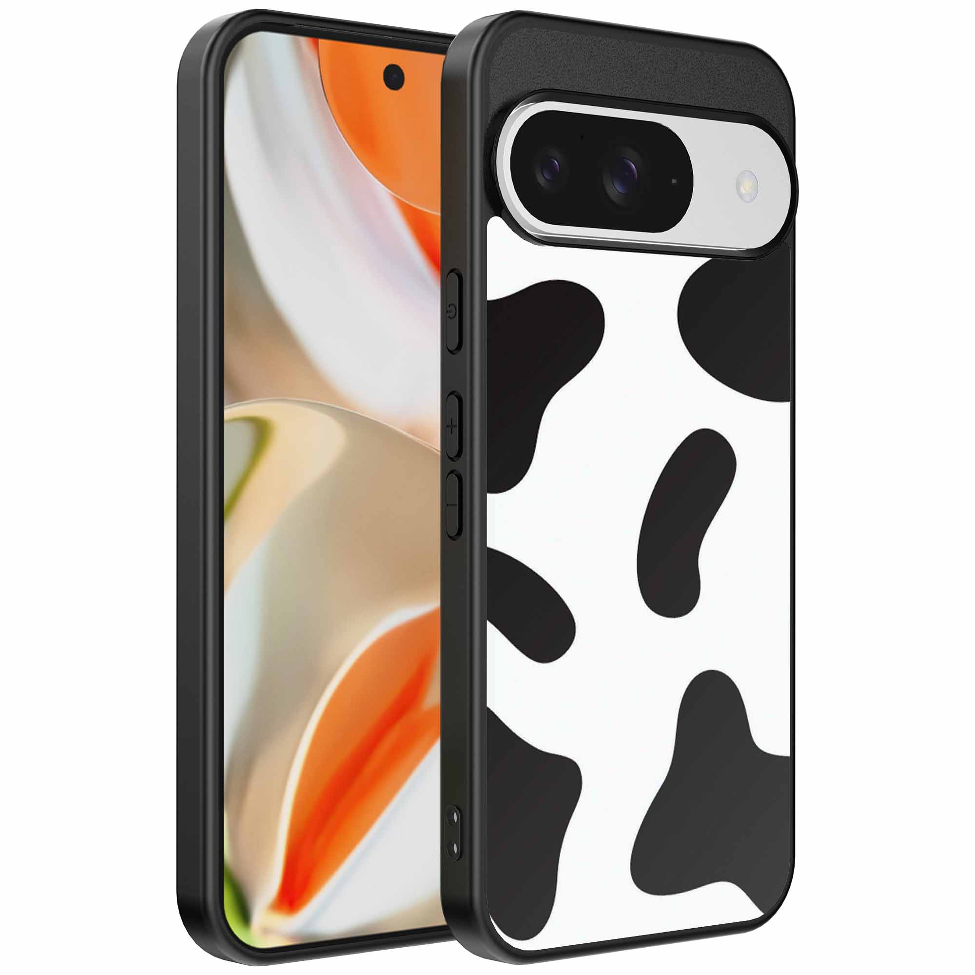 koeienvlekken opdruk_Google Pixel 9 Pro XL telefoonhoesje (1)