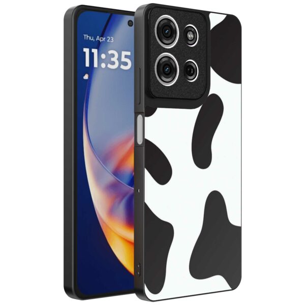 koeienvlekken opdruk_Motorola Edge 50 Neo telefoonhoesje (1)
