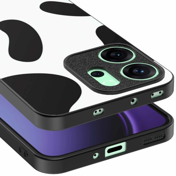 koeienvlekken opdruk_Oppo Reno 14F telefoonhoesje (3)