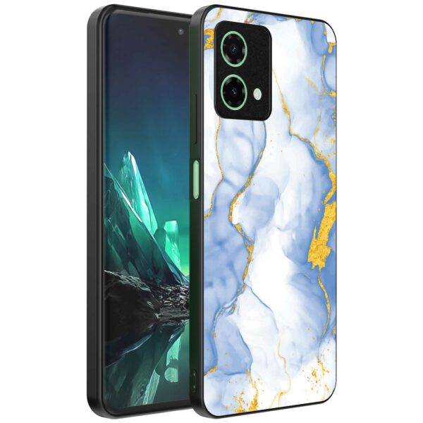 lichtblauw goud marmer opdruk_Motorola Edge 40 Neo telefoonhoesje (1)