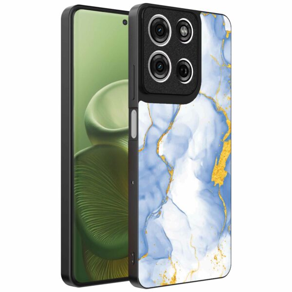 lichtblauw goud marmer opdruk_Motorola Edge 60 telefoonhoesje (1)
