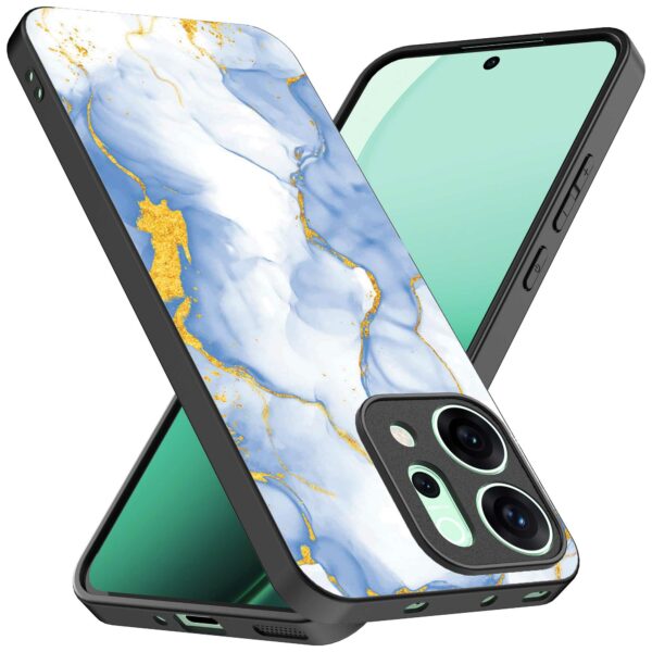 lichtblauw goud marmer opdruk_Oppo Reno 14 telefoonhoesje (2)