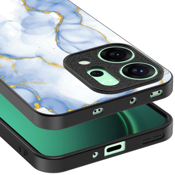 lichtblauw goud marmer opdruk_Oppo Reno 14 telefoonhoesje (3)