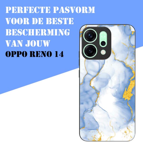 lichtblauw goud marmer opdruk_Oppo Reno 14 telefoonhoesje (4)