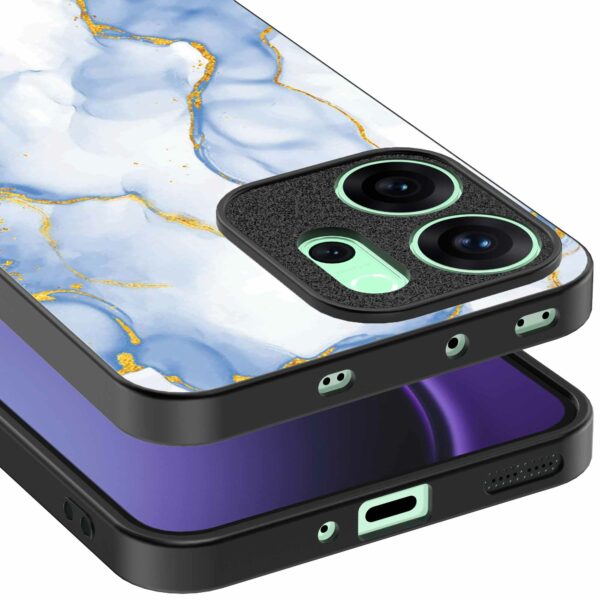 lichtblauw goud marmer opdruk_Oppo Reno 14F telefoonhoesje (3)