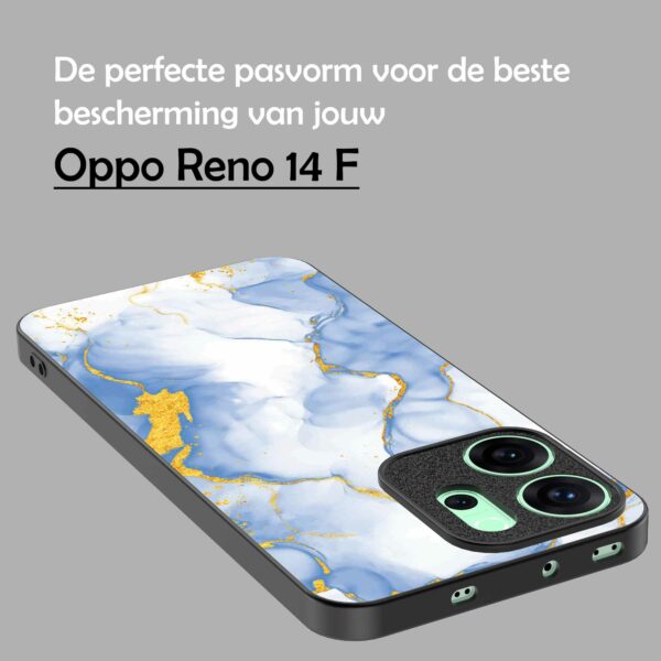 lichtblauw goud marmer opdruk_Oppo Reno 14F telefoonhoesje (4)